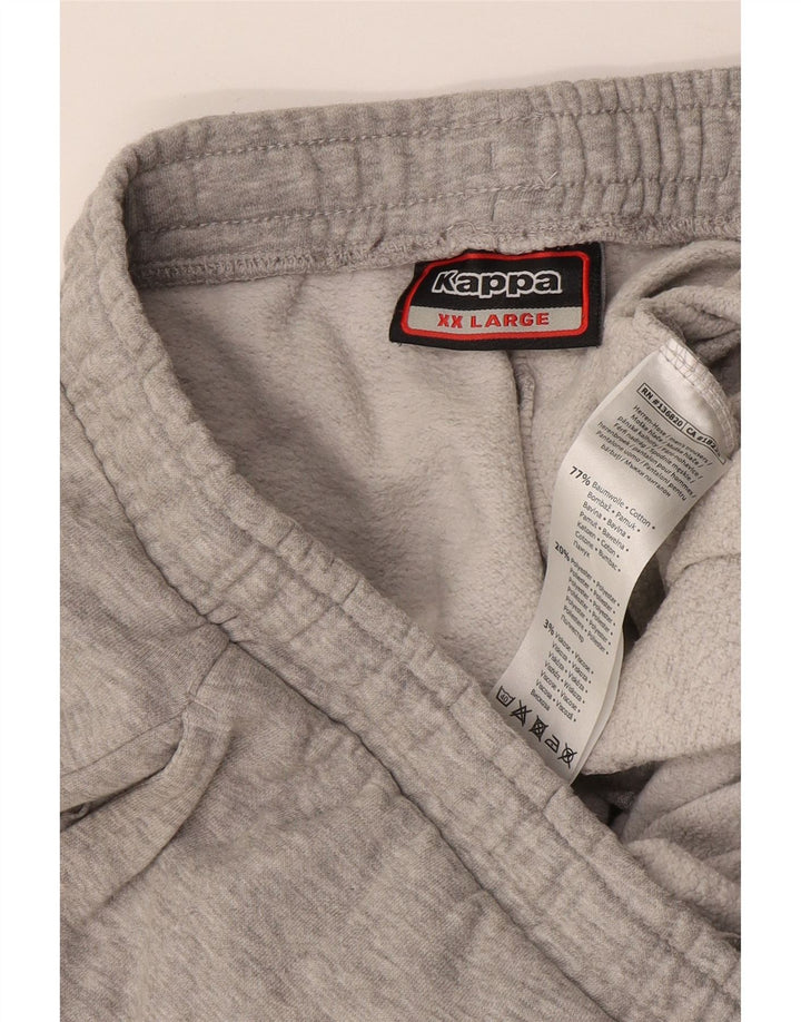 Kappa Herre grafisk træningsdragt Bukser Joggers 2XL Grå Flecked Bomuld