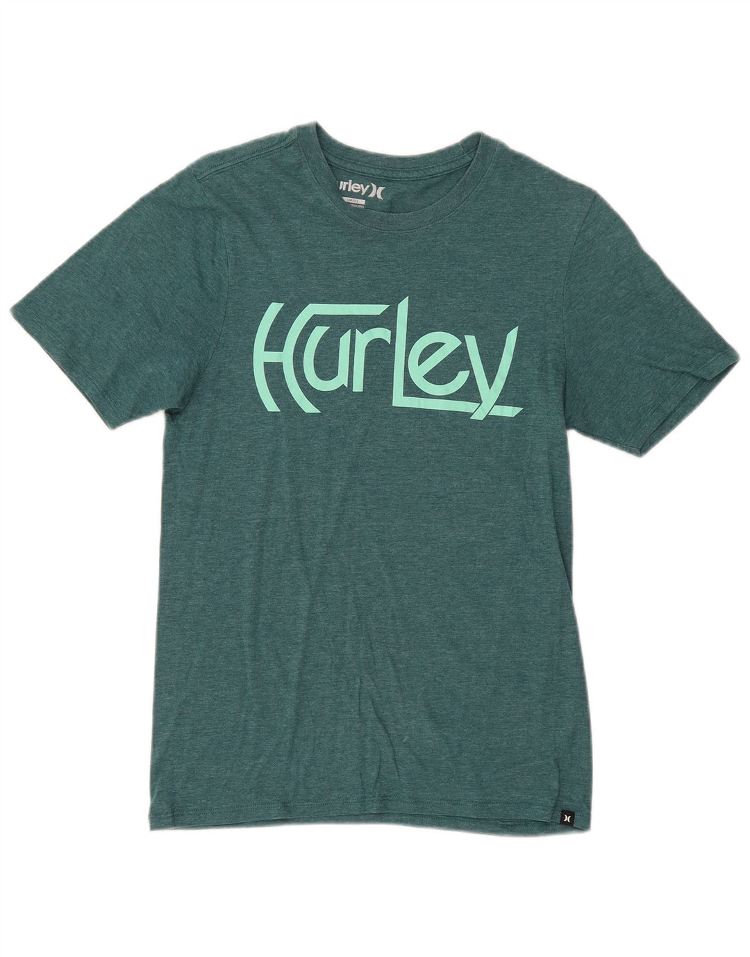 HURLEY Mens Petite Graphic T-Shirt Top Small Green Polyester