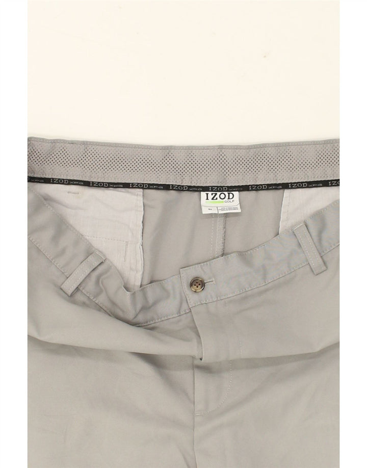 IZOD Mens Cargo Shorts W40 XL Grey Polyester Vintage Izod and Second-Hand Izod from Messina Hembry 