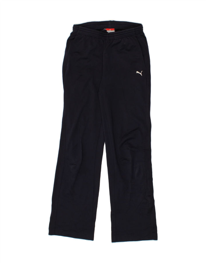 PUMA Boys Tracksuit Trousers 13-14 Years XL Navy Blue Polyester Vintage Puma and Second-Hand Puma from Messina Hembry 