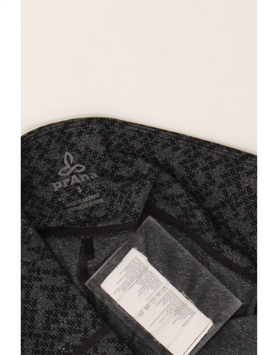 PRANA Womens Leggings UK 8 Small Grå Geometrisk Nylon