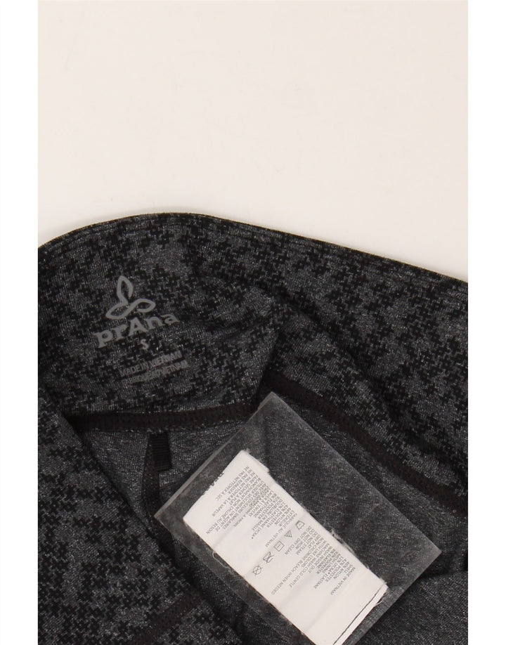 PRANA Womens Leggings UK 8 Small Grå Geometrisk Nylon