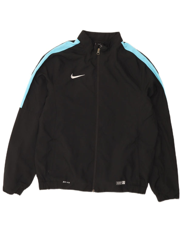 Nike drenge Dri Fit træningsdragt topjakke 13-14 år XL sort farveblok