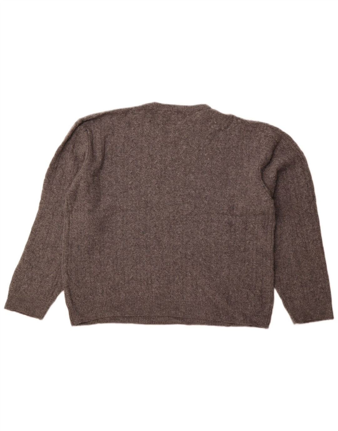 Marks & Spencer Herre sweater med rund hals XL Grå lammeuld