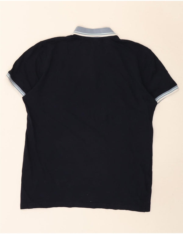 Jack & Jones Rugby poloshirt til mænd Medium marineblå stribet bomuld