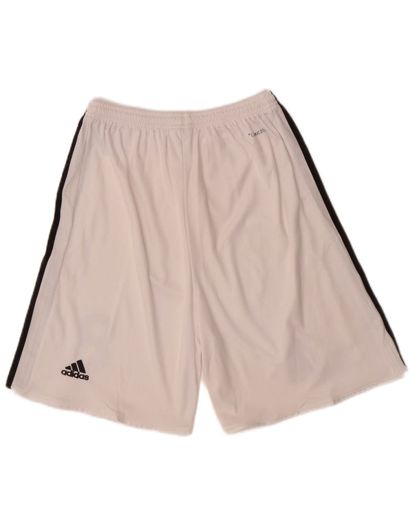 Adidas Herre Manchester United grafiske sportsshorts Små hvide polyester