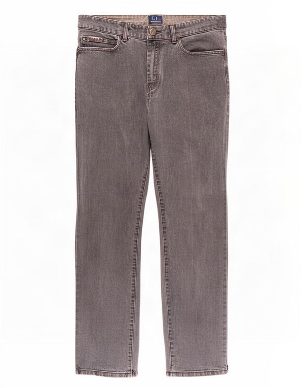 Trussardi Straight Jeans til mænd W32 L32 Grå bomuld