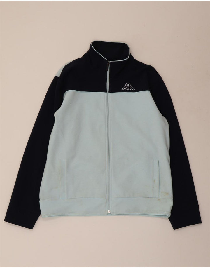 KAPPA træningsdragt topjakke til kvinder UK 18 XL Blå Colourblock Polyester