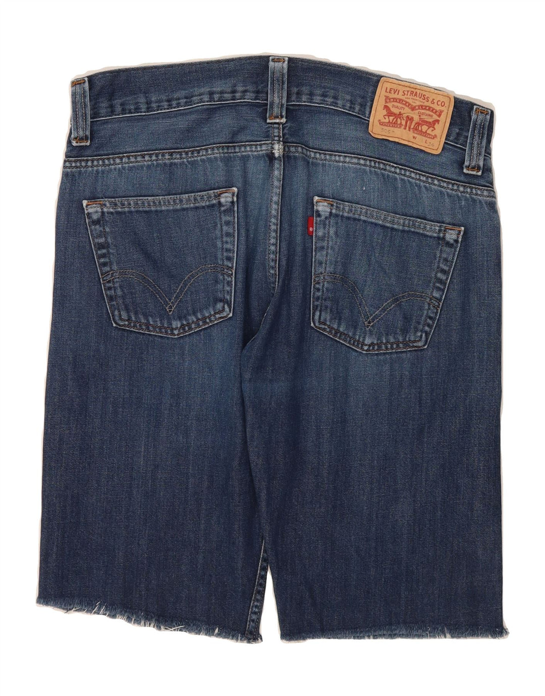 LEVI'S Mens 506 Denim Shorts  W34 Large  Navy Blue Cotton Vintage Levi's and Second-Hand Levi's from Messina Hembry 