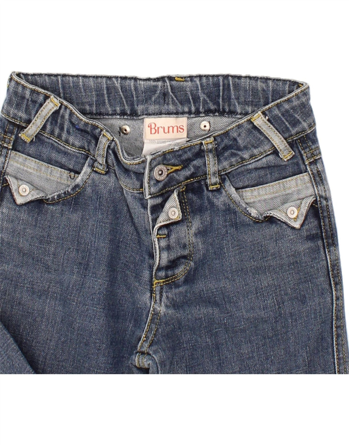 BRUMS Boys Straight Jeans 7-8 Years Small W23 L23 Blue Cotton Vintage Brums and Second-Hand Brums from Messina Hembry 