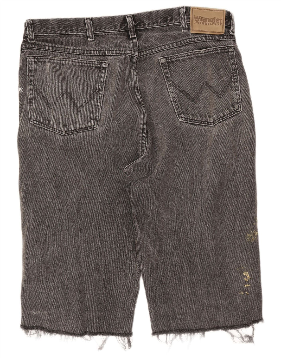 WRANGLER Denimshorts til mænd W38 XL Grå bomuld
