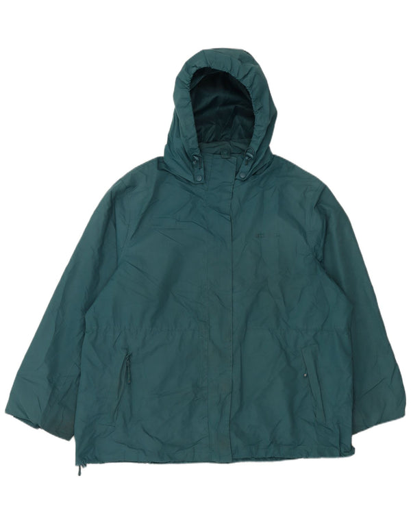 MOUNTAIN WAREHOUSE Dame Regnjakke med hætte UK 22 3XL Grøn Polyester