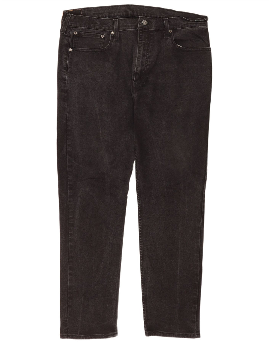 Levi's Herre 502 tilspidsede jeans W38 L32 sort bomuld