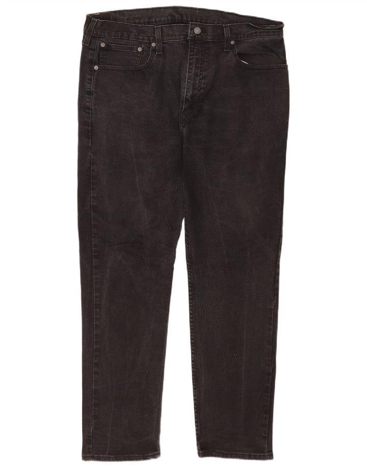 Levi's Herre 502 tilspidsede jeans W38 L32 sort bomuld