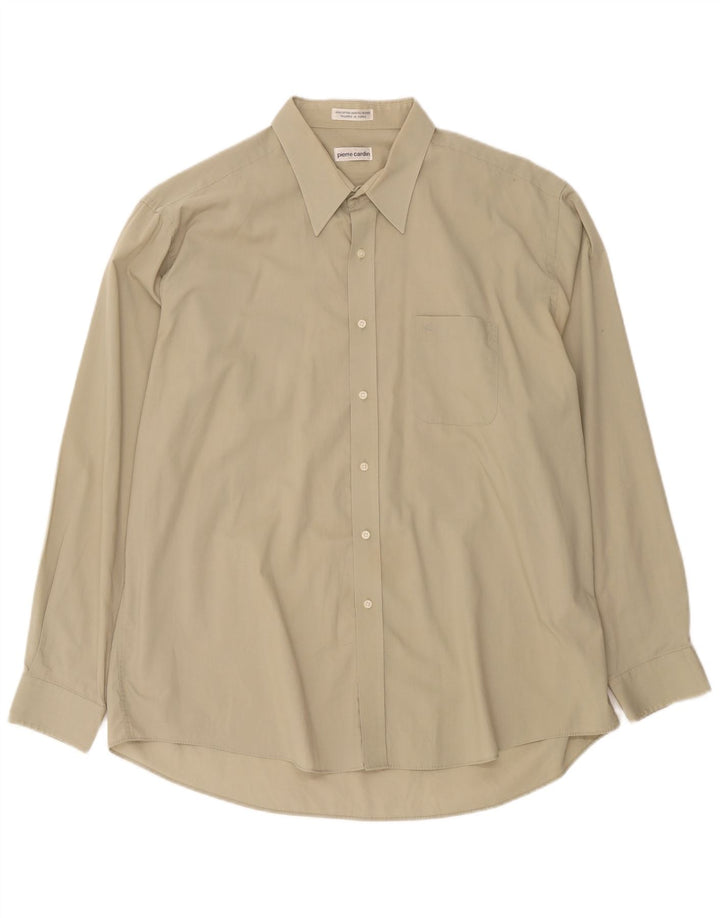 Pierre Cardin Herreskjorte str. 18 2XL Beige Bomuld