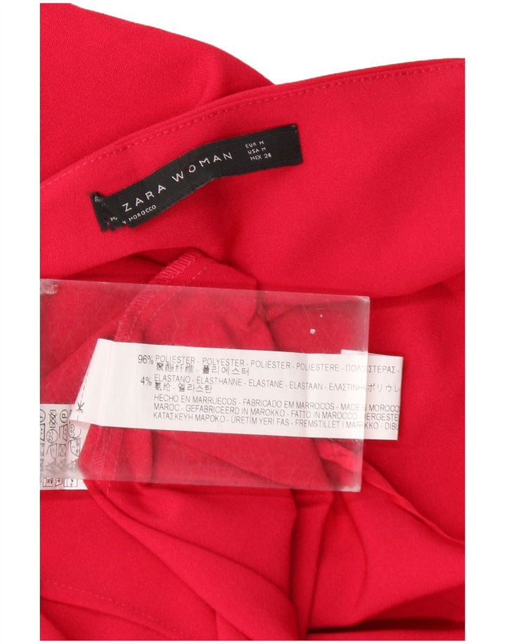 Zara Dame Batwing Tunika Top UK 12 Medium Pink Polyester