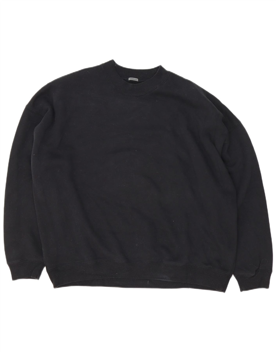 Abercrombie & Fitch Herre Oversized Sweatshirt Jumper XL Sort Bomuld