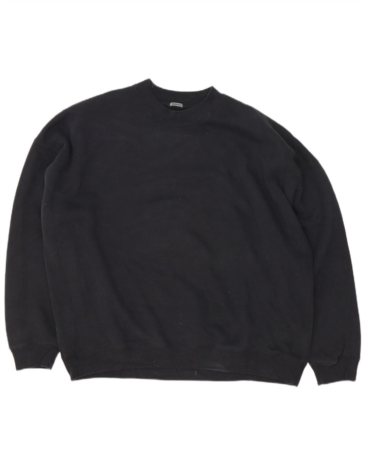 Abercrombie & Fitch Herre Oversized Sweatshirt Jumper XL Sort Bomuld