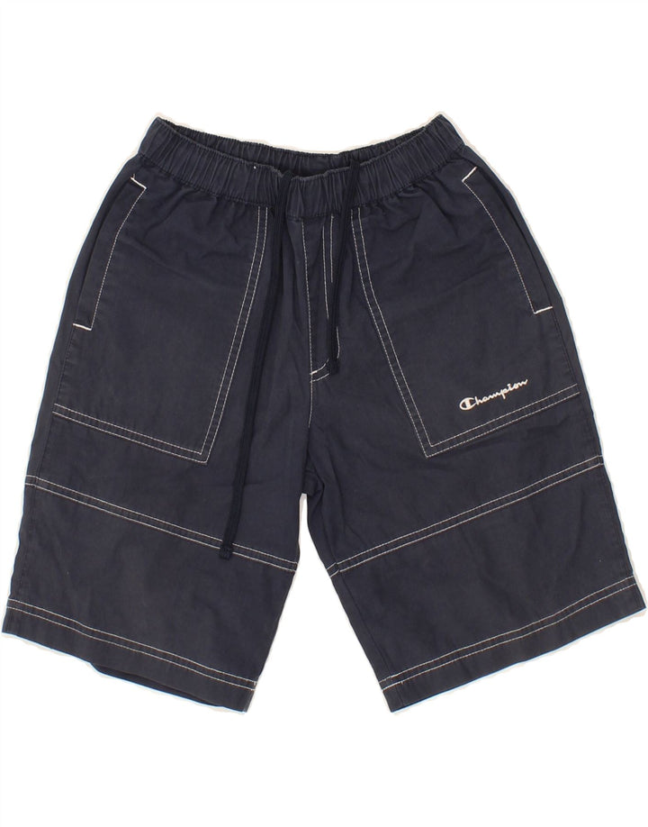 CHAMPION Boys Sport Shorts 7-8 Years Small Navy Blue Cotton Vintage Champion and Second-Hand Champion from Messina Hembry 