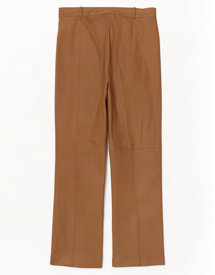 Conbipel Dame Bootcut Læderbukser IT 46 Large W34 L32 Beige