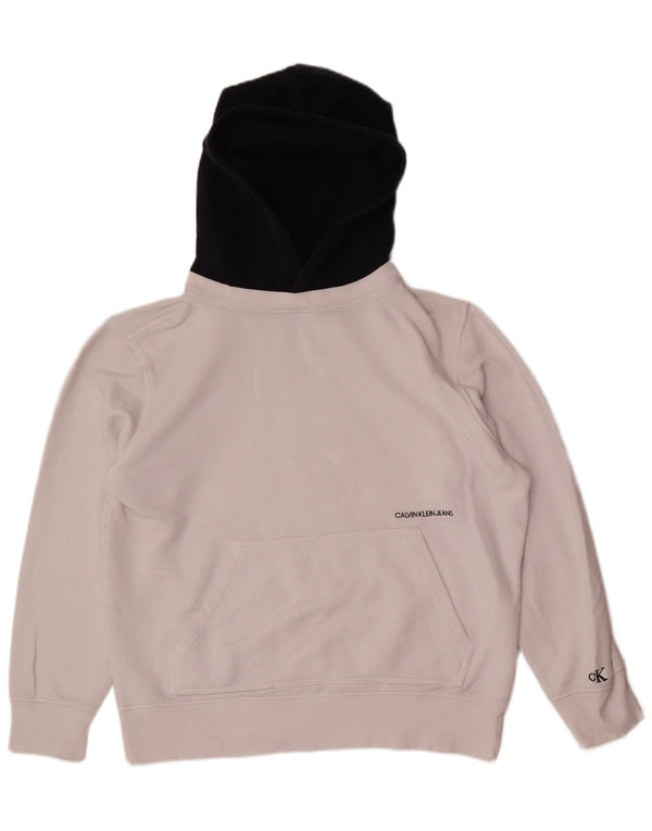 Calvin Klein Jeans Hættetrøje til mænd XL Hvid Colourblock Bomuld