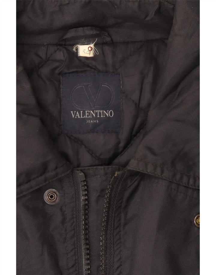 Valentino Herre Windbreaker Coat IT 54 2XL Sort Polyamid