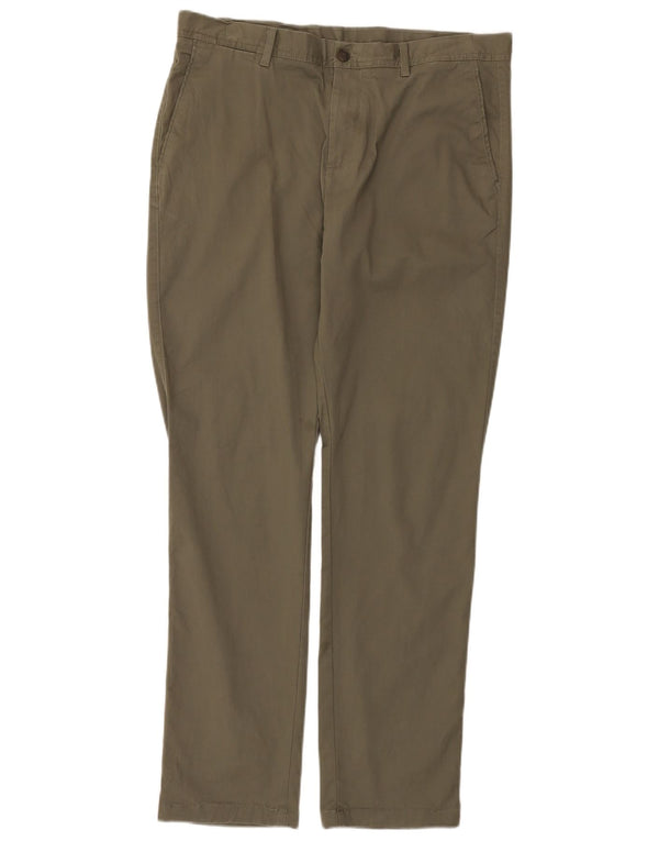 Reiss Herre Regular Fit Chinobukser W36 L32 Khaki Bomuld