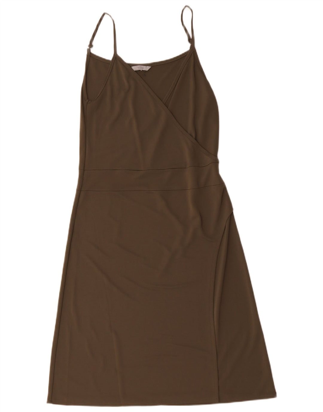 Marks & Spencer Dame Ærmeløs A-line kjole UK 12 Medium Khaki