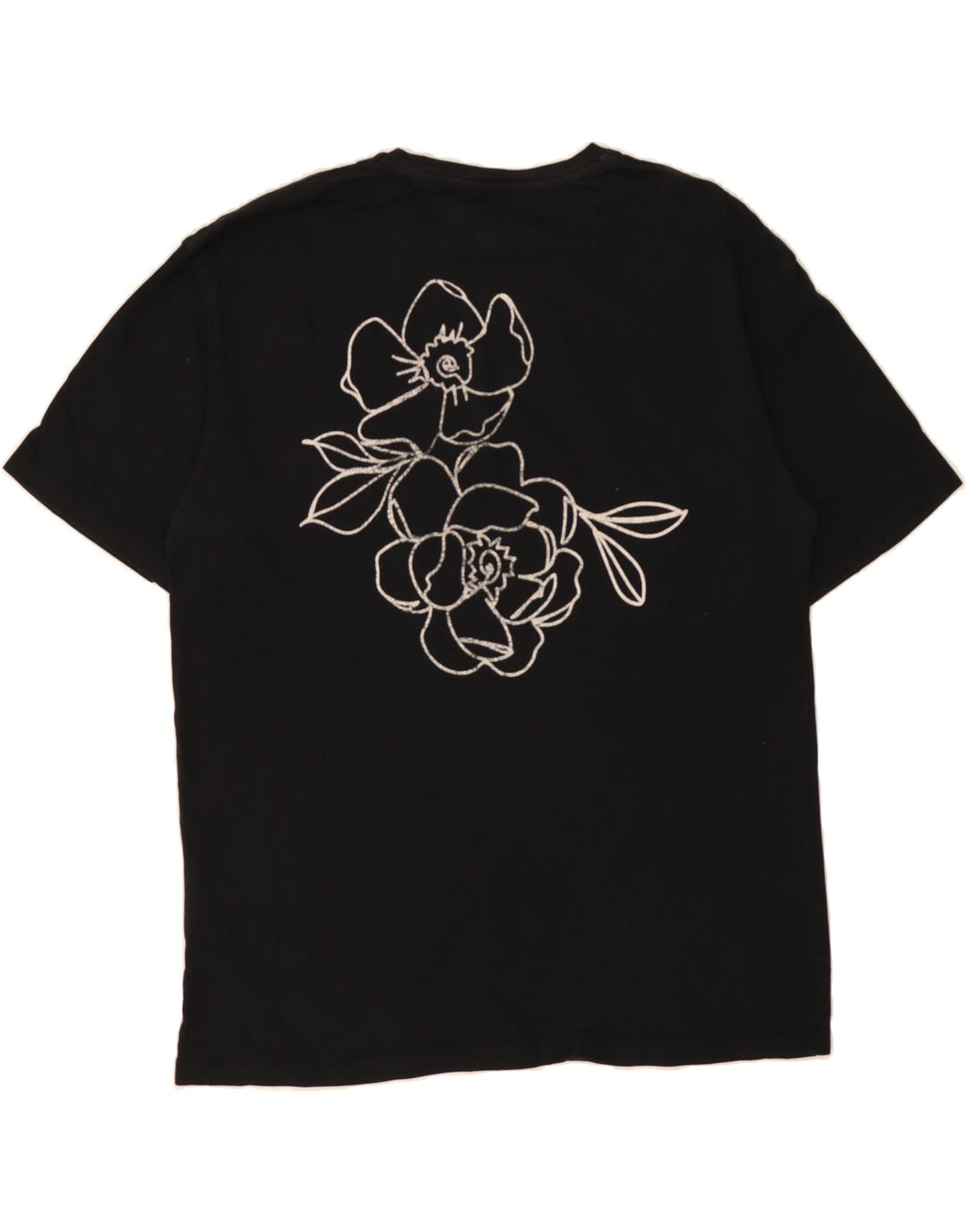 JACK & JONES Mens Graphic T-Shirt Top Large Black Cotton Vintage Jack & Jones and Second-Hand Jack & Jones from Messina Hembry 