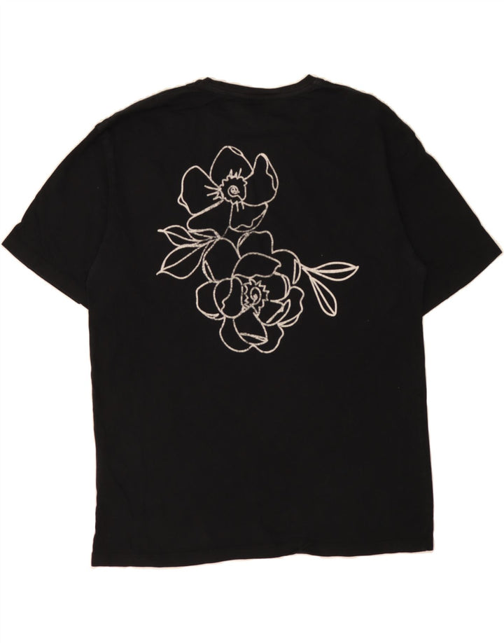 JACK & JONES Mens Graphic T-Shirt Top Large Black Cotton Vintage Jack & Jones and Second-Hand Jack & Jones from Messina Hembry 