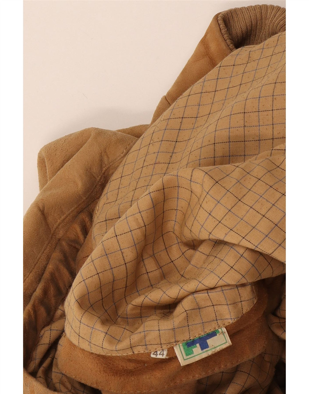 Vintage dame ruskindsjakke IT 44 Medium Beige