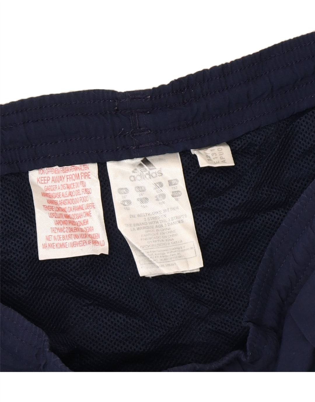 ADIDAS Womens Sport Shorts UK 8 Small  Navy Blue Polyester Vintage Adidas and Second-Hand Adidas from Messina Hembry 