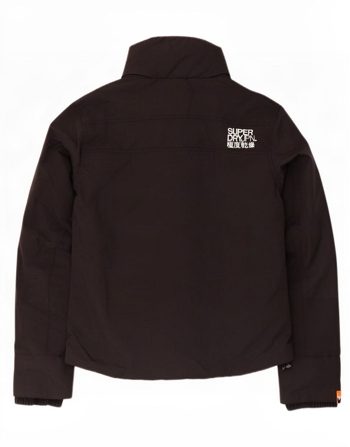 Superdry regnjakke til kvinder UK 18 XL sort nylon
