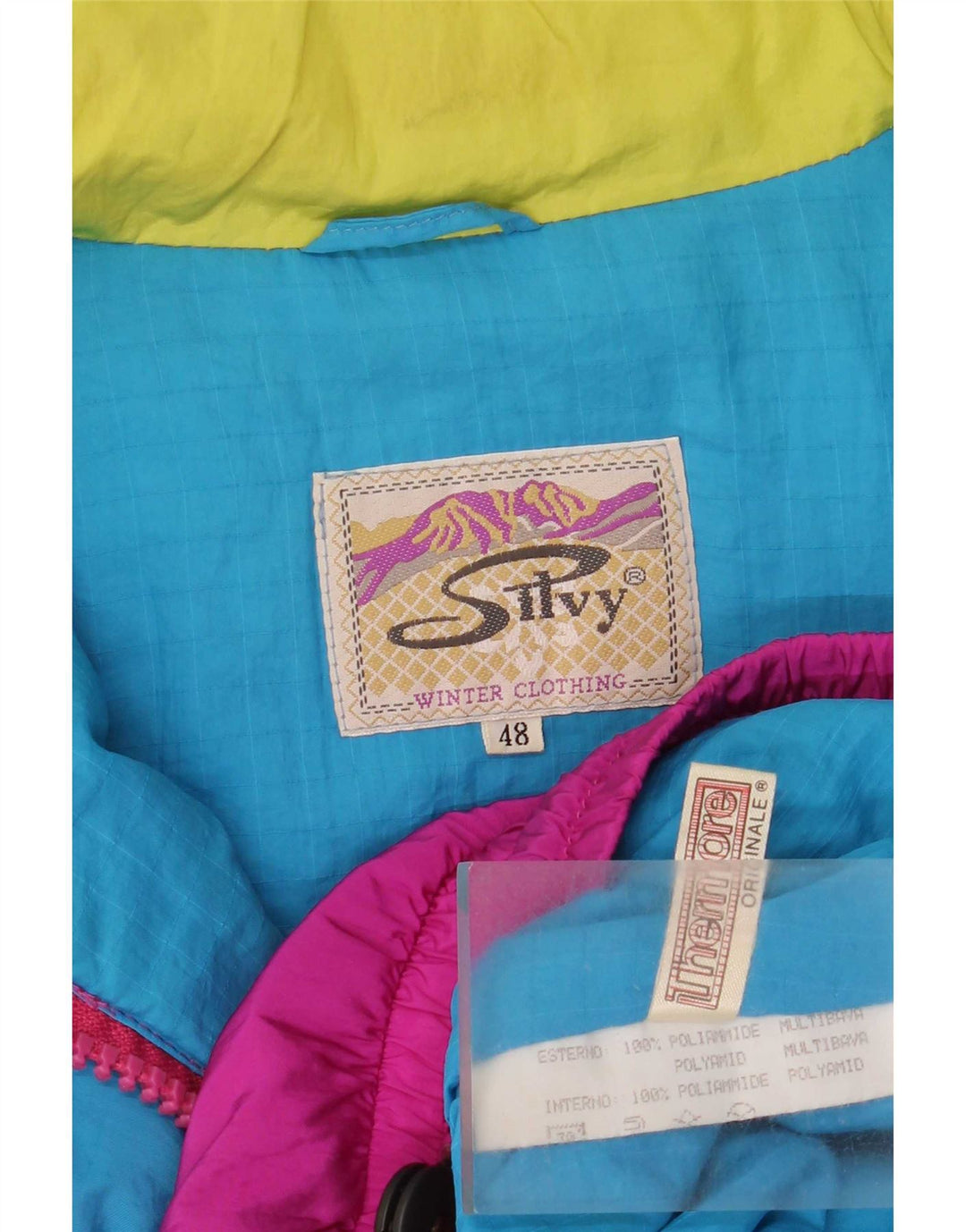 Silvy Herre Loose Fit Skijakke IT 48 Medium Flerfarvet Colourblock