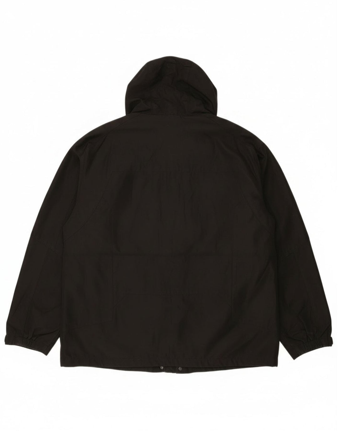 Calvin Klein Herre Hooded Windbreaker Jacket UK 40 Large Black Polyester