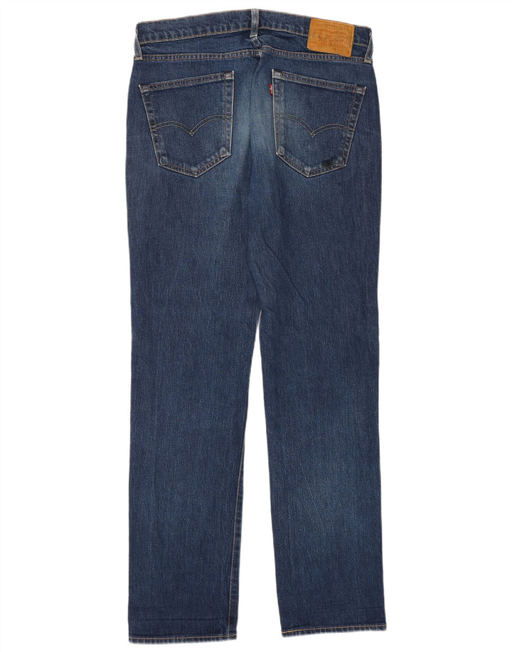 LEVI'S Herre 514 Straight Jeans W31 L32 Blå Bomuld