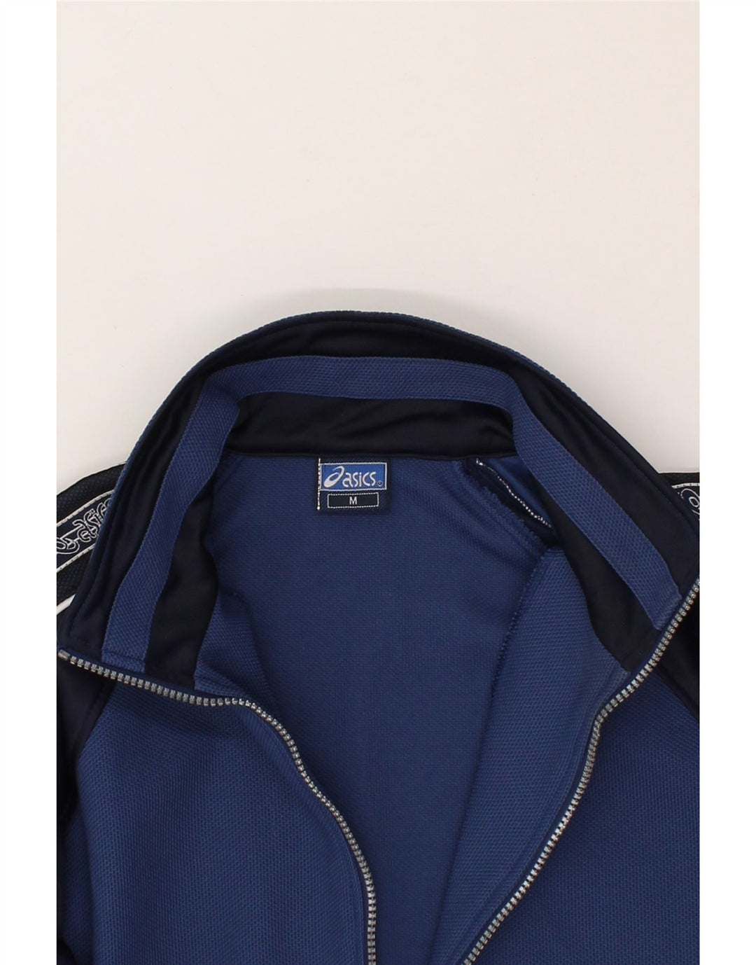 ASICS Grafisk træningsdragt til mænd Topjakke Medium Navy Blue Colourblock