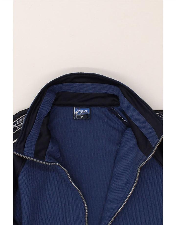ASICS Grafisk træningsdragt til mænd Topjakke Medium Navy Blue Colourblock