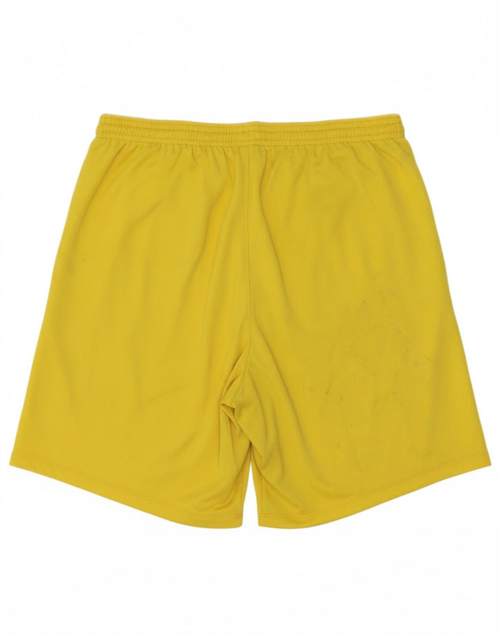 NIKE Mens Dri Fit Slim Fit Sport Shorts Large  Yellow Polyester