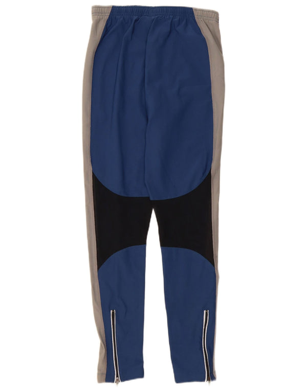 Nike træningsdragtsbukser til kvinder UK 14 Large Blue Colourblock Polyester