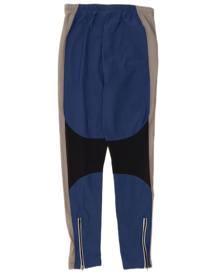 Nike træningsdragtsbukser til kvinder UK 14 Large Blue Colourblock Polyester