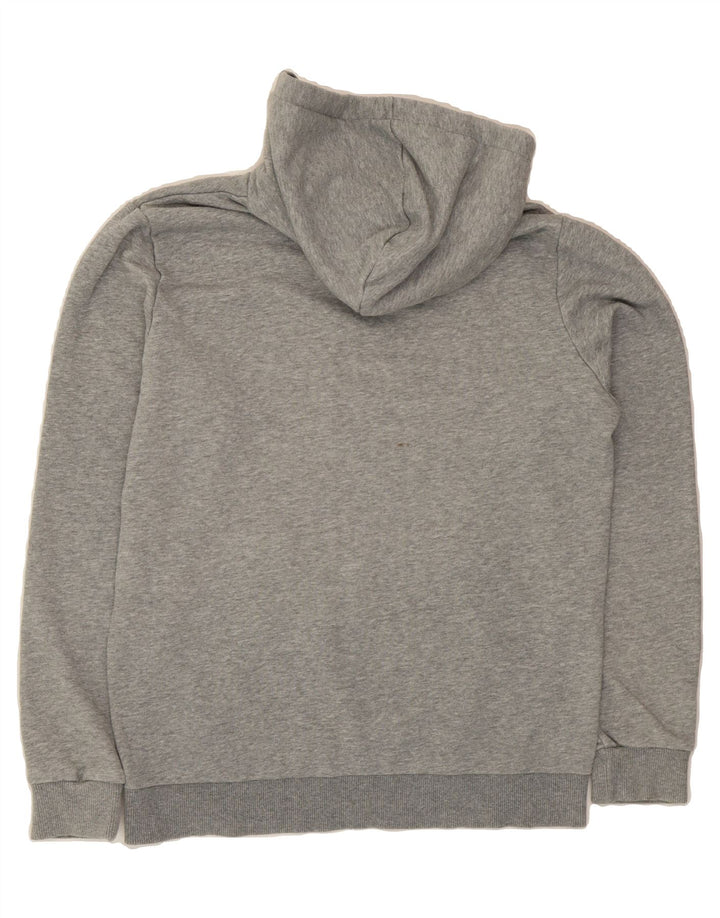 PUMA Mens Graphic Hoodie Jumper Small Grey Cotton Vintage Puma and Second-Hand Puma from Messina Hembry 