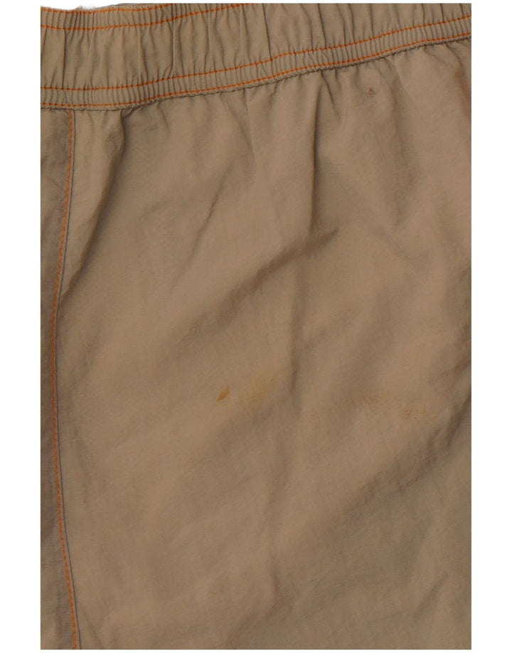 CHAMPION Grafiske badeshorts til mænd Stor Khaki Colourblock Polyamid