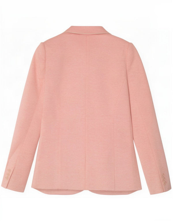 Crew Clothing Dame 2-knaps blazerjakke UK 10 Small Pink Flecked Bomuld
