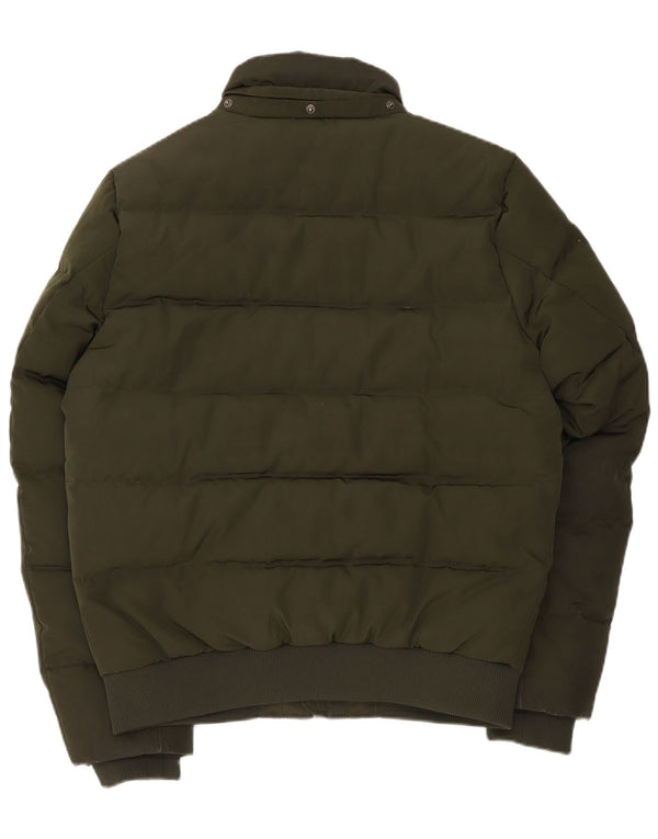 Tommy Hilfiger Herre polstret jakke UK 38 Medium Green Polyester