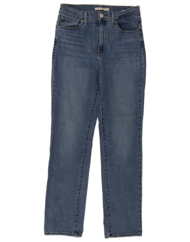 LEVI'S Dame 724 Højtaljede lige jeans W29 L30 Blå Bomuld