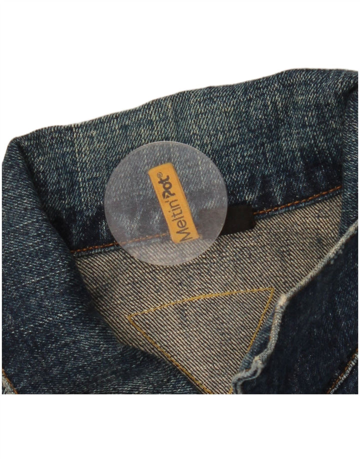 Meltin' Pot Herre denimjakke Stor blå bomuld