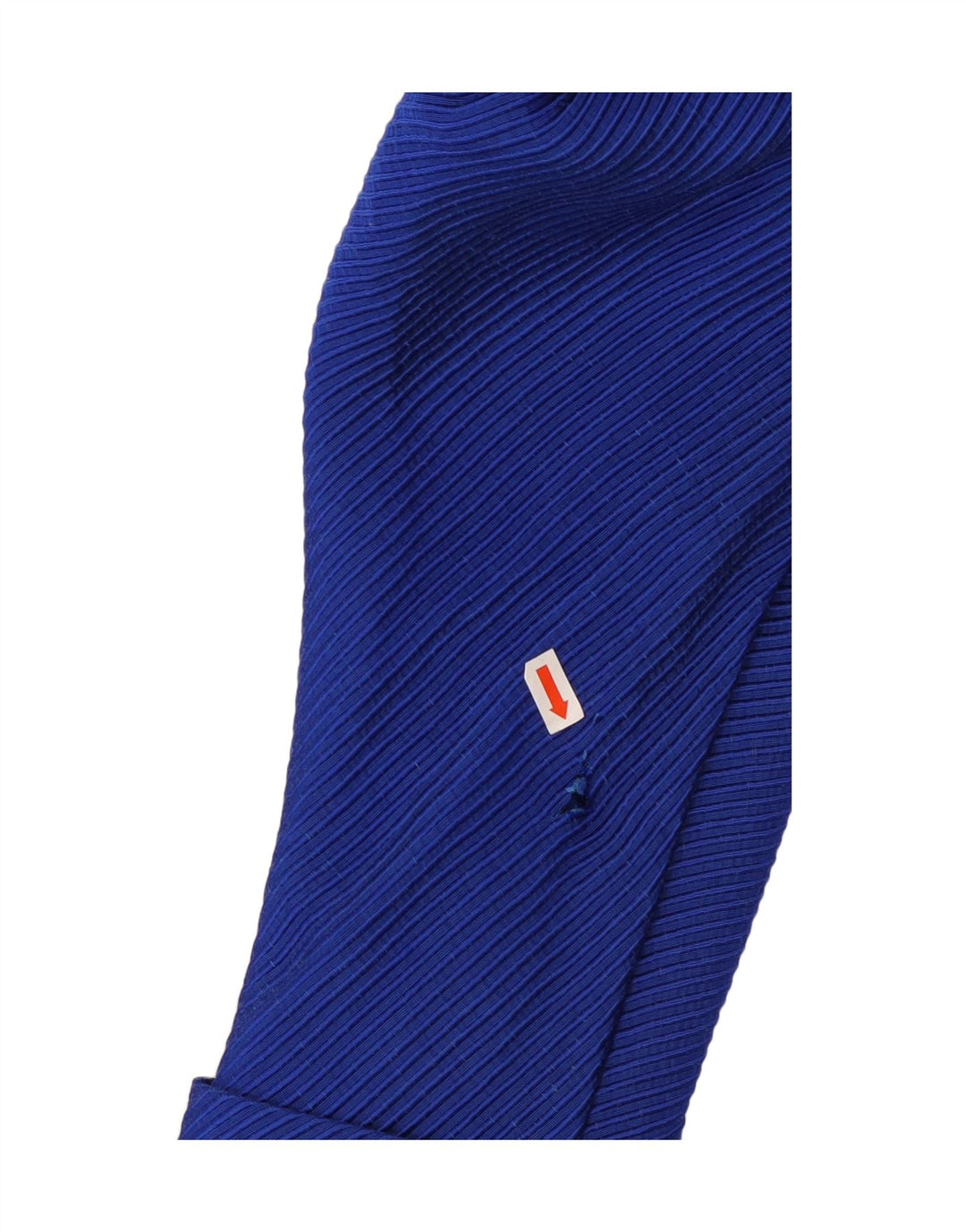 VINTAGE Dame Blazer Jacket UK 12 Medium Blue Pinstripe Bomuld