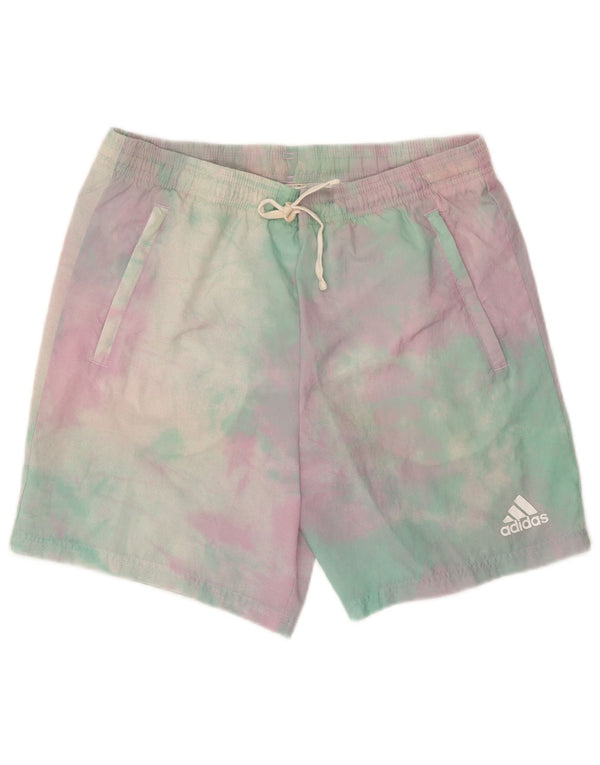 Adidas Herre Sportshorts Medium Flerfarvet Tie Dye Polyester