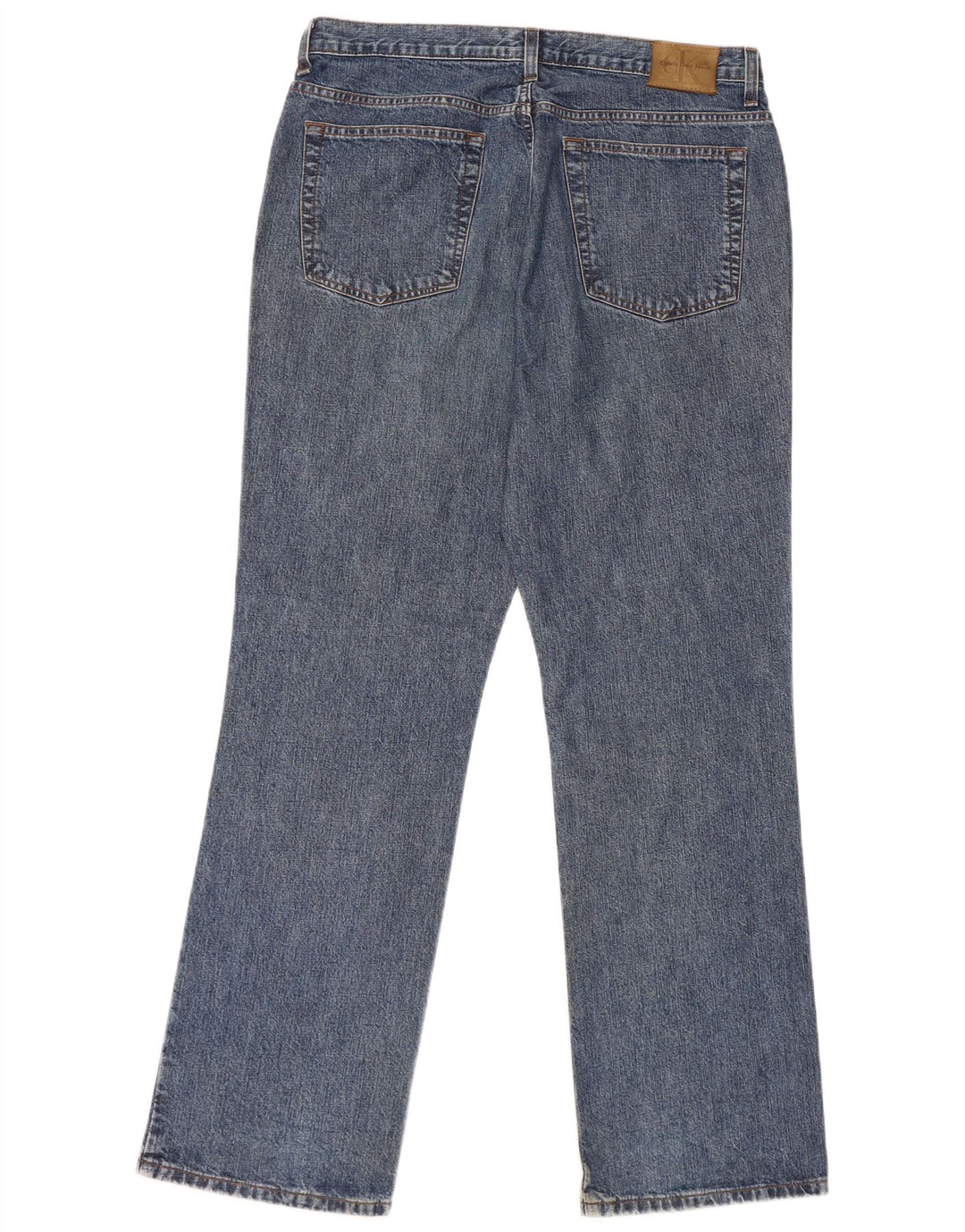 Calvin Klein Straight Jeans til mænd W34 L31 Blå Bomuld